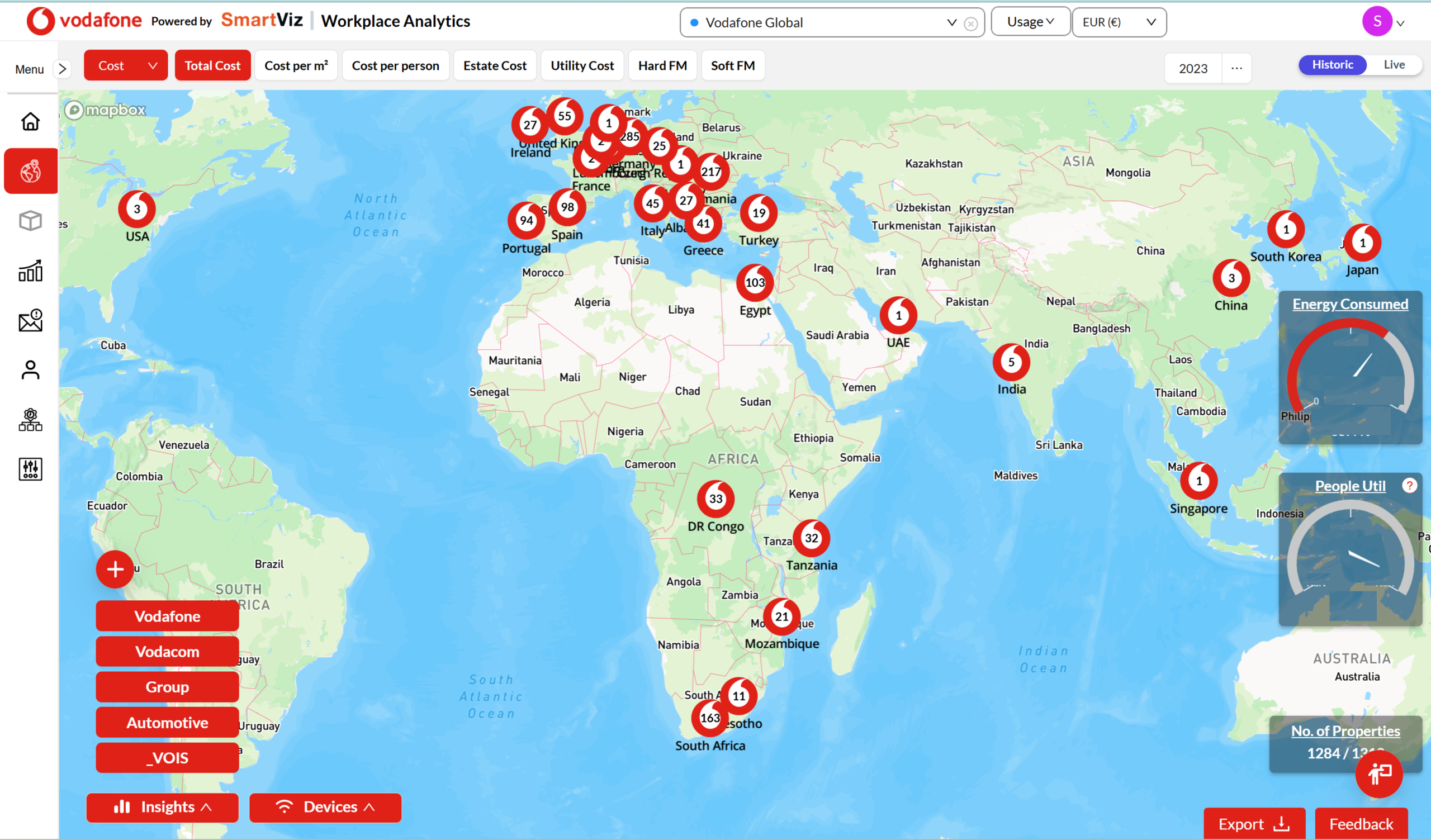 How SmartViz helped Vodafone cut multi-million dollar costs while improving space utilisation, employee productivity, and staff collaboration.